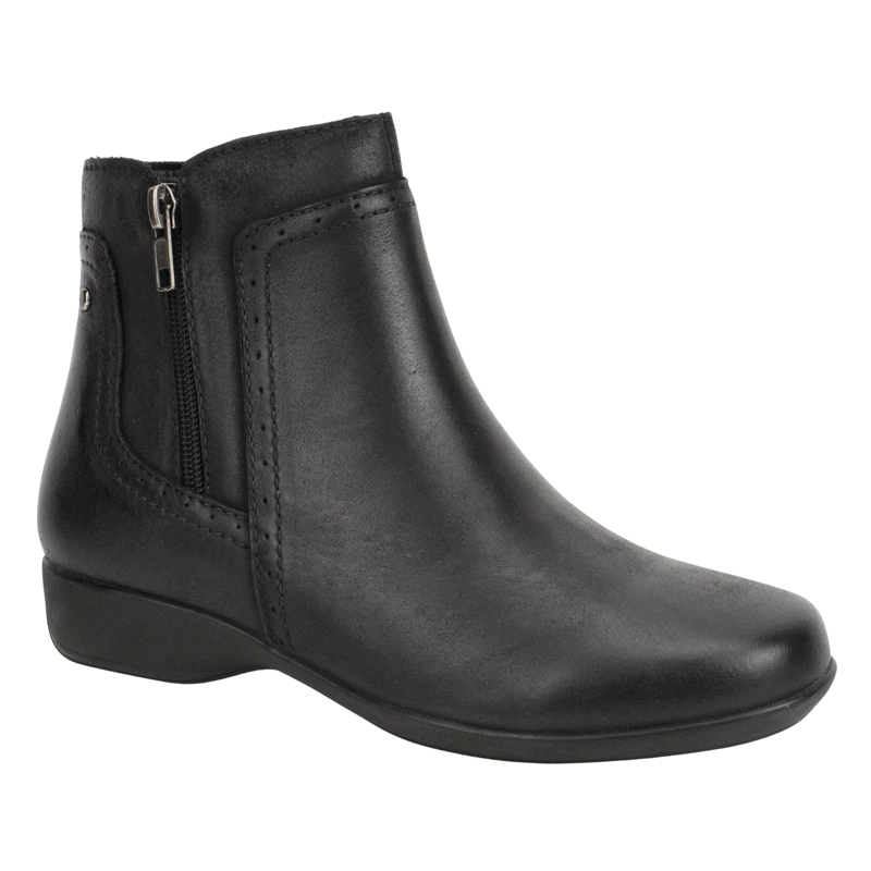 BOTIN PALM CUERO DOTS NEGRA - 3