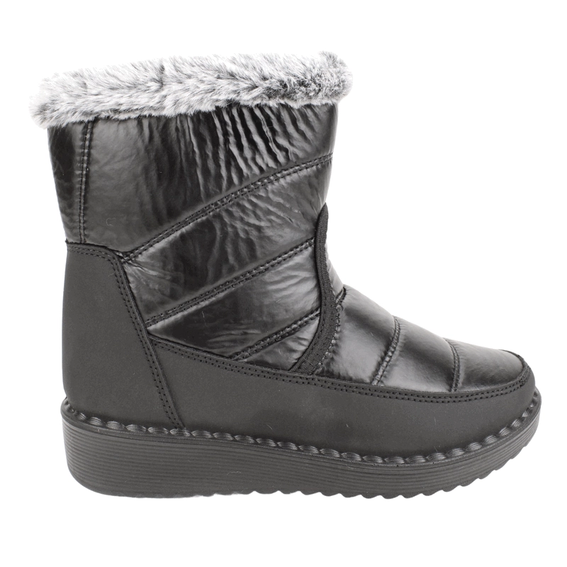 BOTIN NEW WALK CHIPORRO BRILLANTE NEGRO - 1