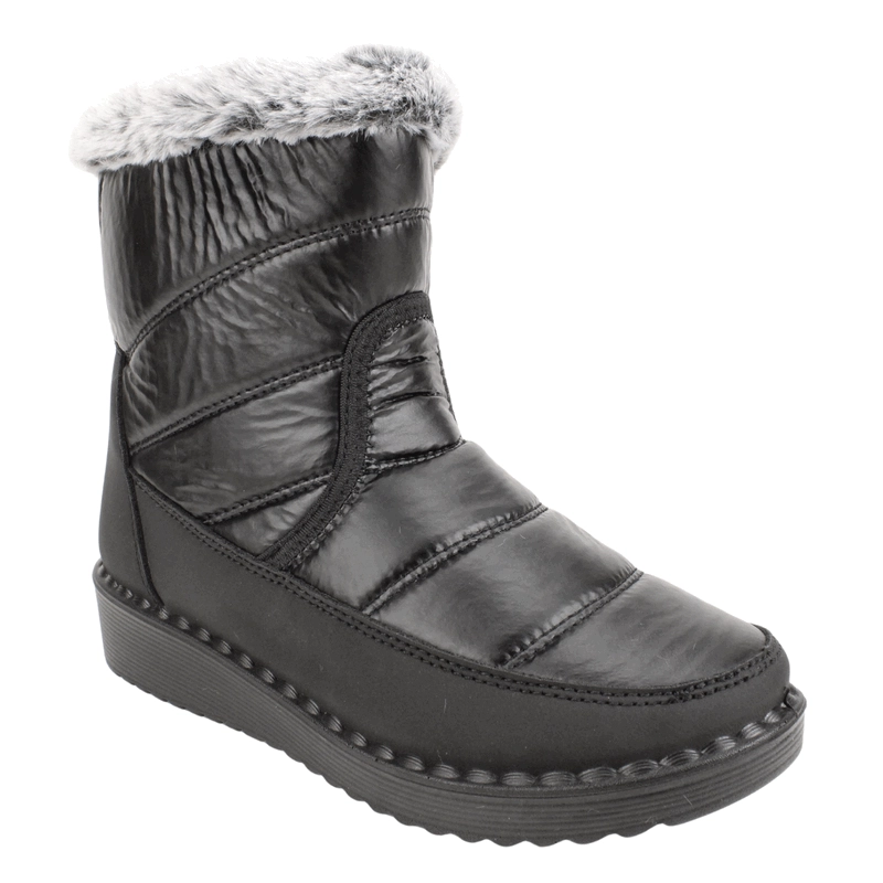 BOTIN NEW WALK CHIPORRO BRILLANTE NEGRO - 3