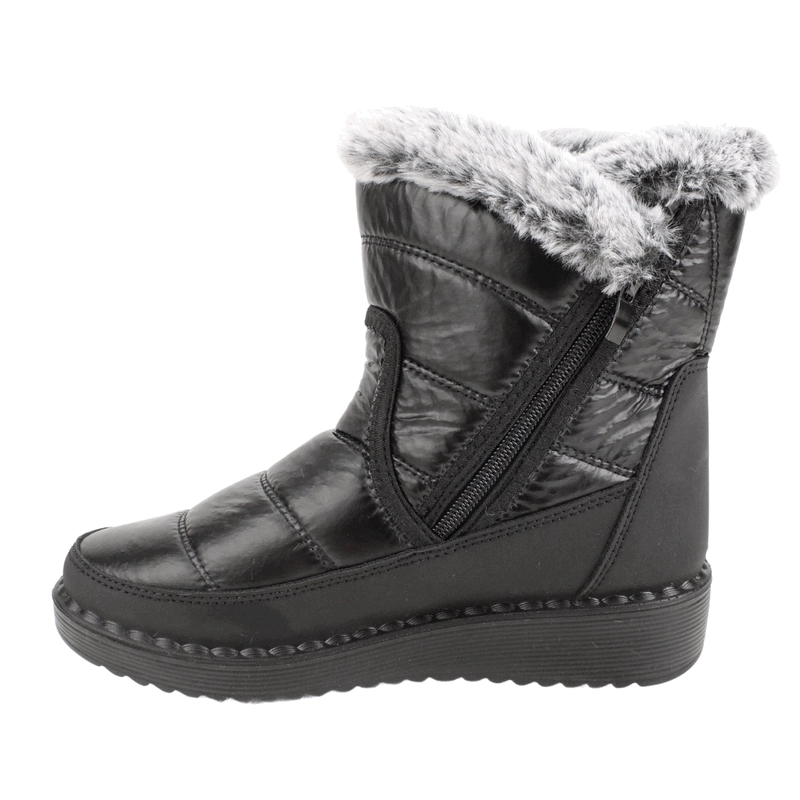 BOTIN NEW WALK CHIPORRO BRILLANTE NEGRO - 4
