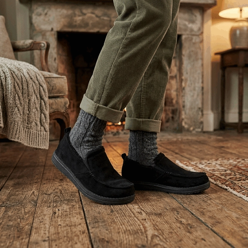 ZAPATO NEW WALK SLIP ON CHIPORRO NEGRO - 2