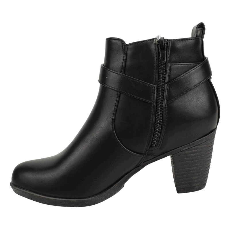 BOTIN NEW WALK COMFORT HEBILLA NEGRO - 4