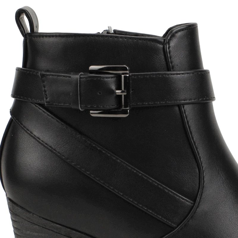 BOTIN NEW WALK COMFORT HEBILLA NEGRO - 5