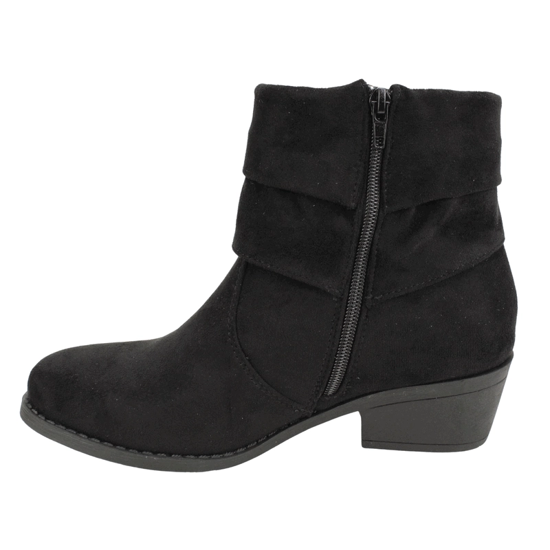 BOTIN NEW WALK NIVELES MICROFIBRA NEGRO - 4