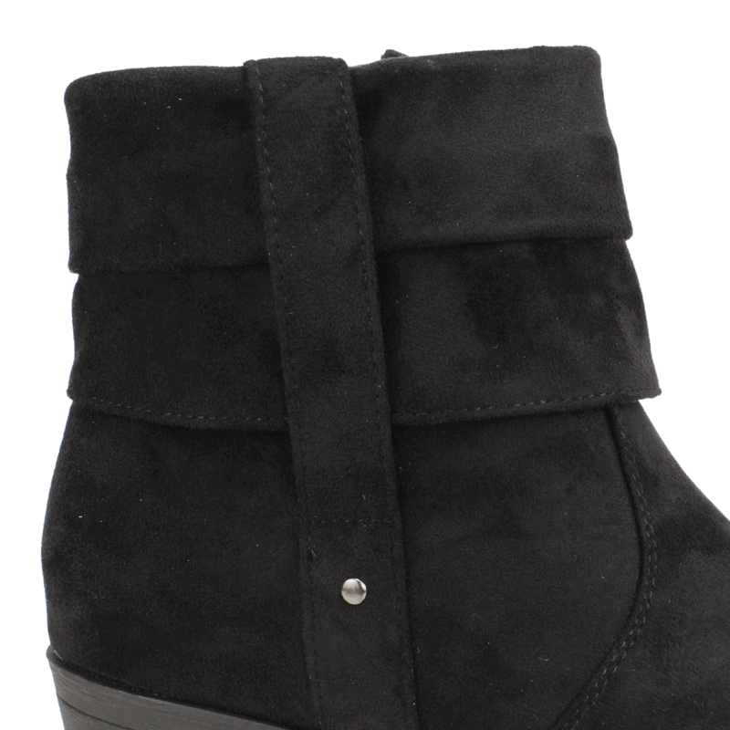 BOTIN NEW WALK NIVELES MICROFIBRA NEGRO - 5