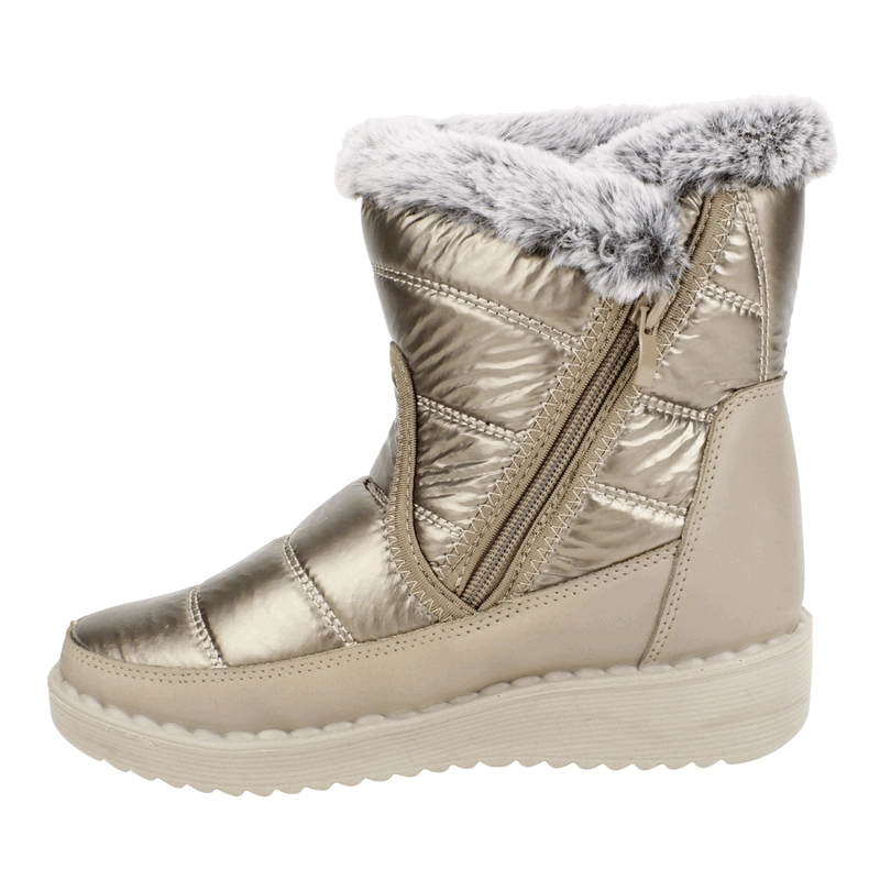 BOTIN NEW WALK CHIPORRO BRILLANTE DORADO - 4