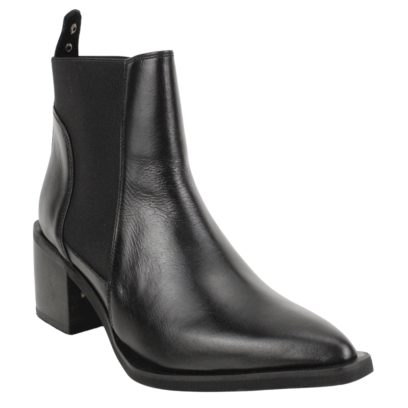 BOTIN ROMANO CUERO SLIP ON NEGRO - 3