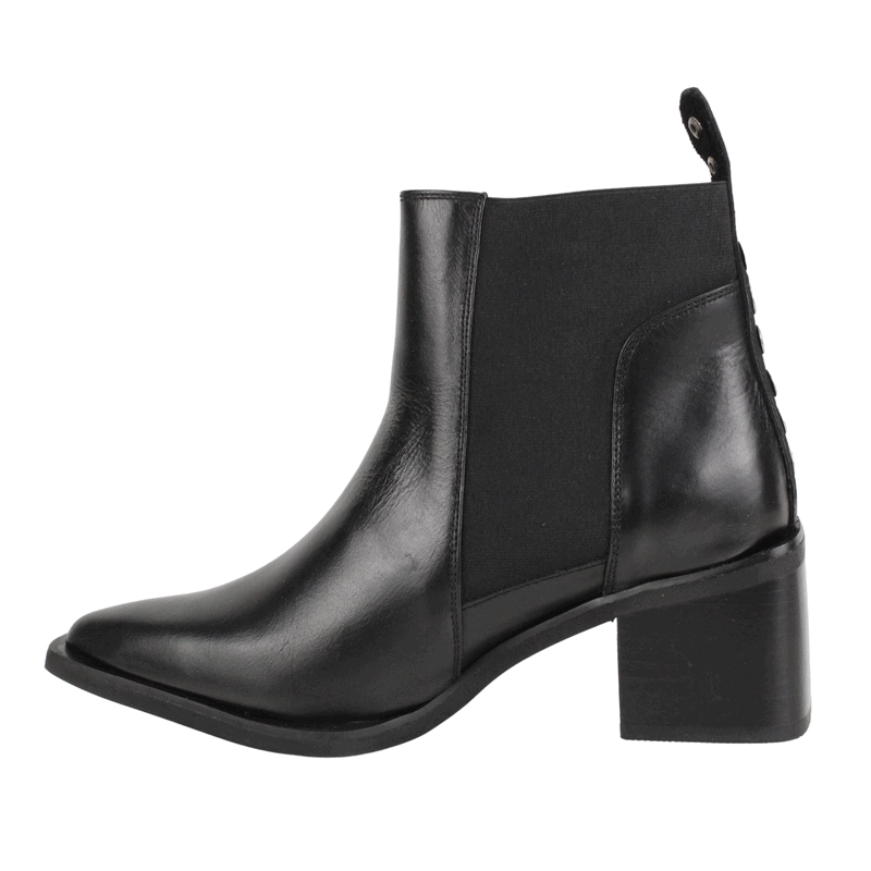 BOTIN ROMANO CUERO SLIP ON NEGRO - 4
