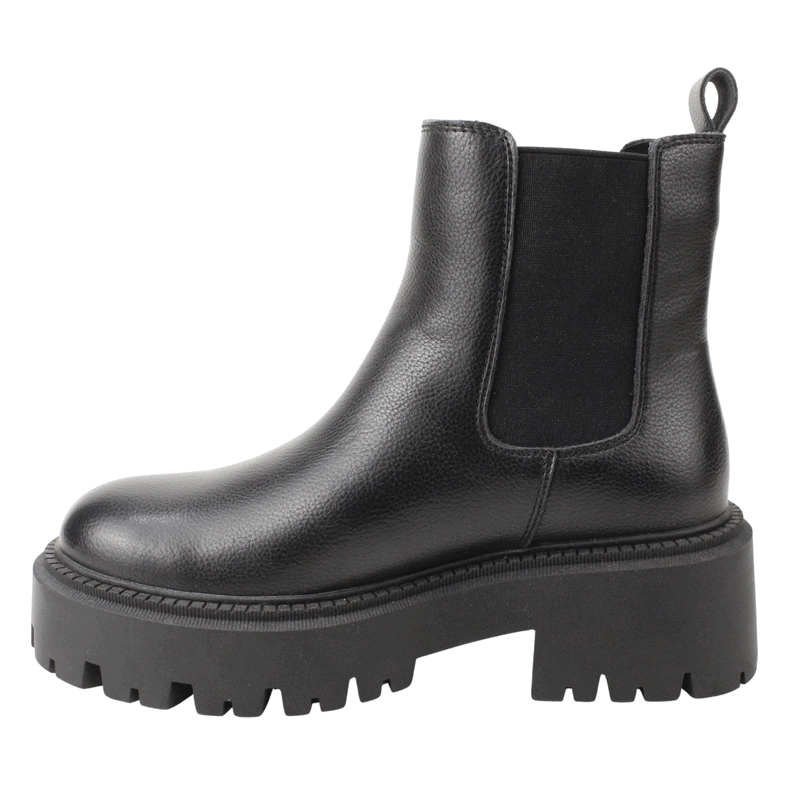 BOTIN ROMANO SLIP ON CUERO NEGRO - 4