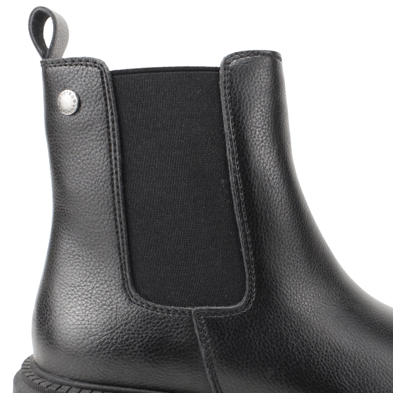 BOTIN ROMANO SLIP ON CUERO NEGRO - 5