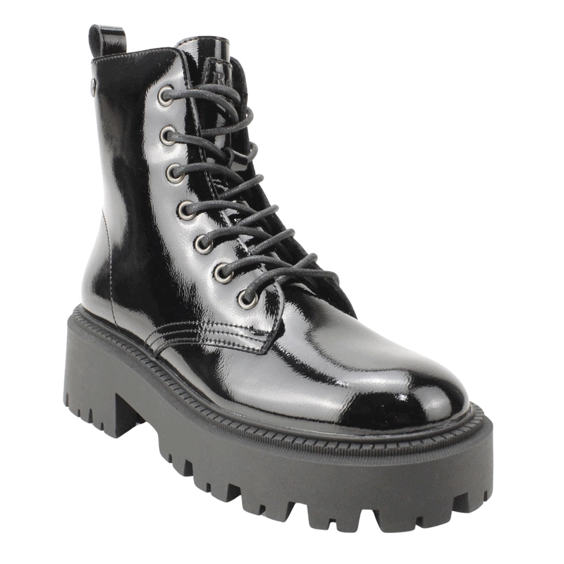 BOTIN ROMANO MILITARES CHAROL NEGRO - 3