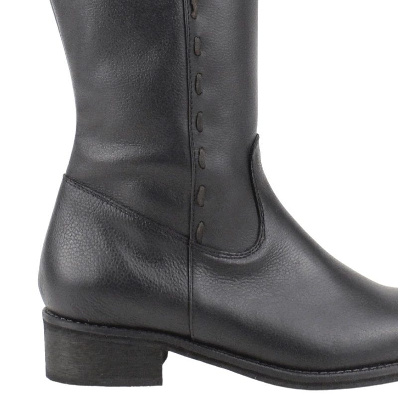 BOTA EXS EQUITACION CUERO NEGRO - 5
