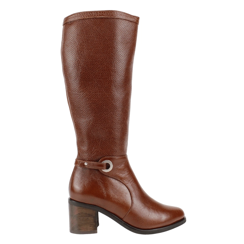 BOTA EXS DOTS CUERO CAFE - 1