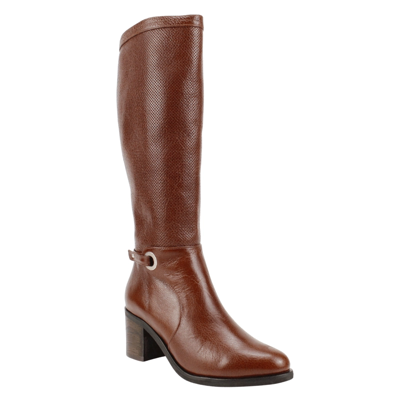 BOTA EXS DOTS CUERO CAFE - 3