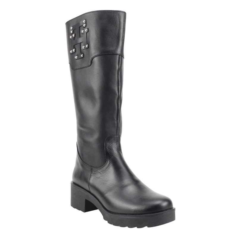 BOTA EXS PLATAFORMA CUERO NEGRO - 3