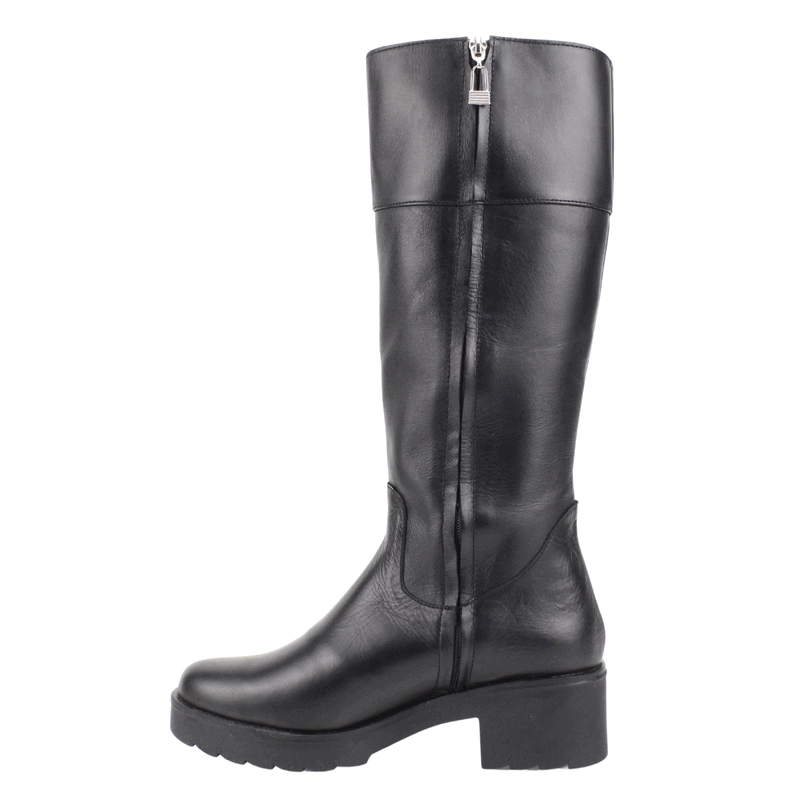 BOTA EXS PLATAFORMA CUERO NEGRO - 4