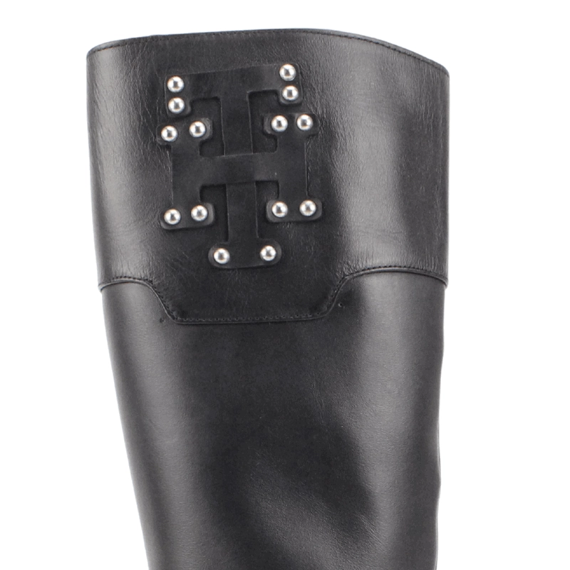 BOTA EXS PLATAFORMA CUERO NEGRO - 5