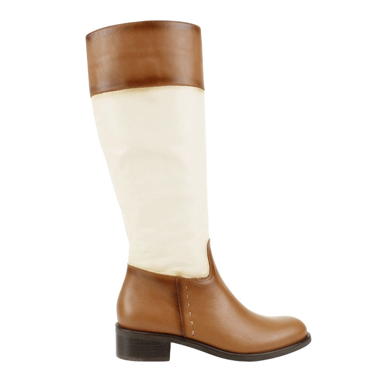 BOTA EXS EQUITACION CUERO BICOLOR - 1