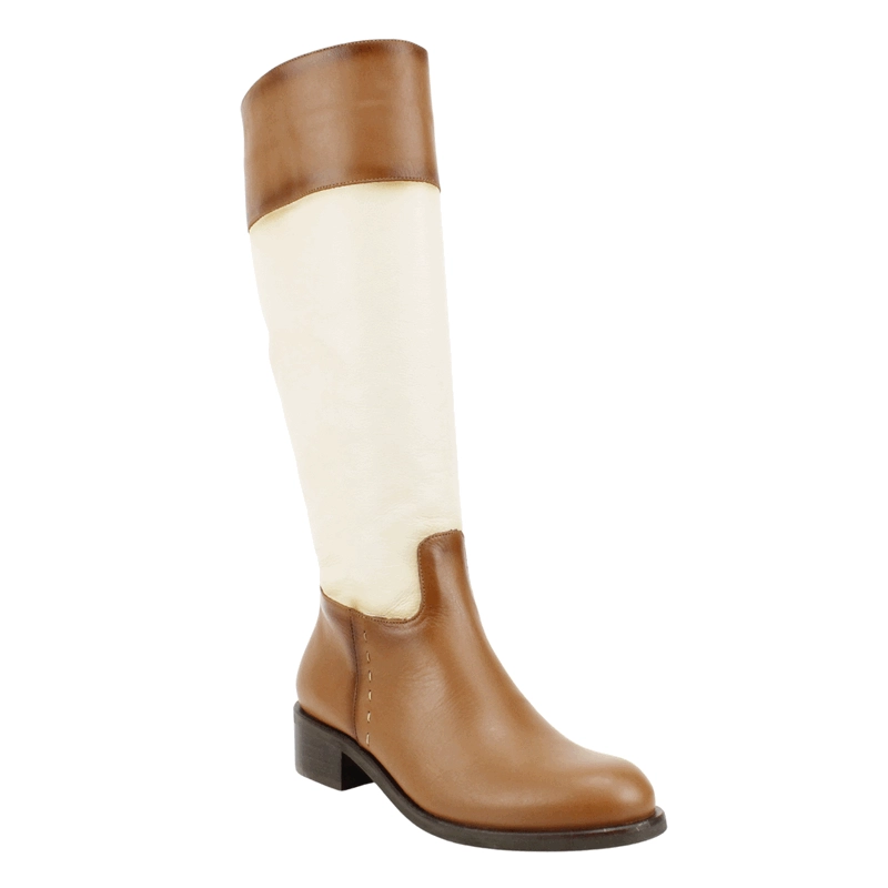 BOTA EXS EQUITACION CUERO BICOLOR - 3