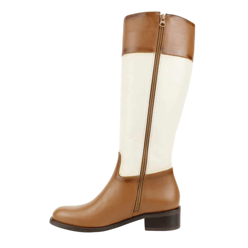 BOTA EXS EQUITACION CUERO BICOLOR - 4