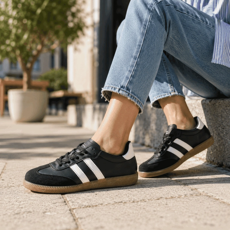 ZAPATILLA NEW WALK VINTAGE NEGRA - 2
