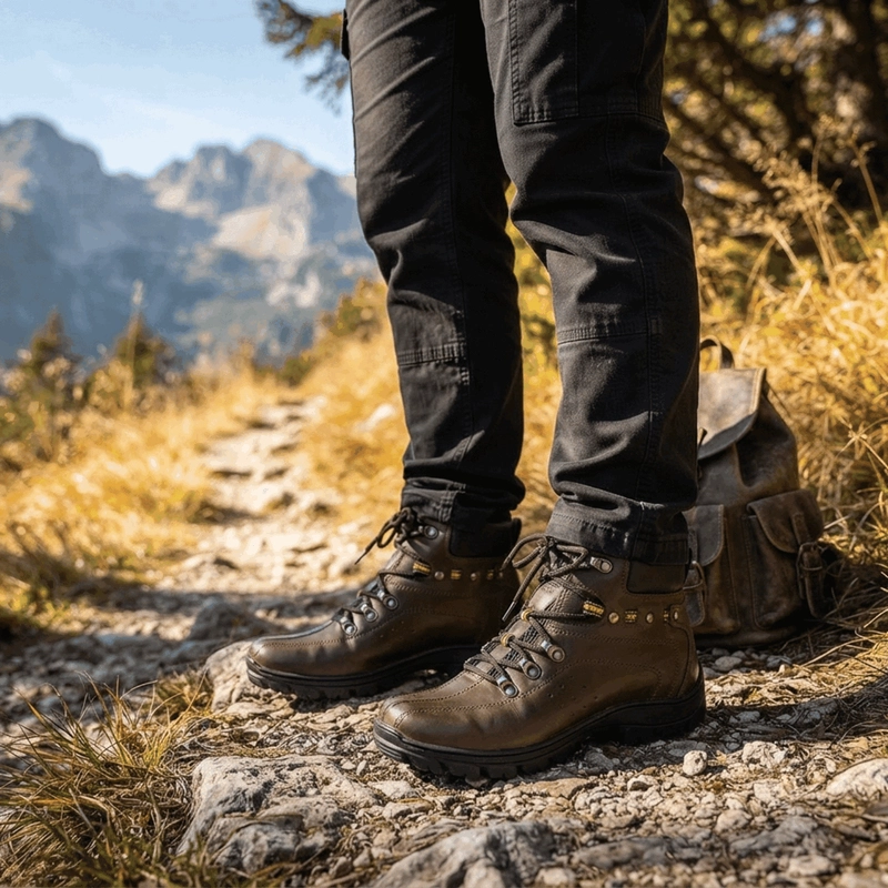 BOTIN EXS OUTDOOR MONTAÑA CUERO CAFE - 2