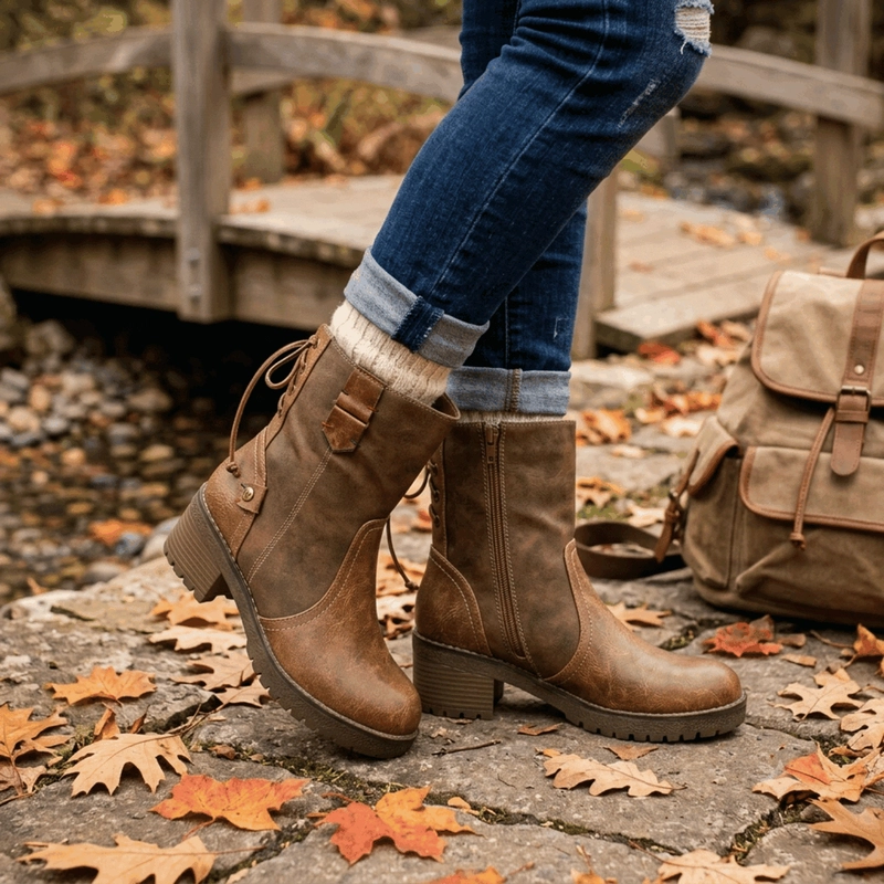 BOTIN NEW WALK HEBILLA Y CORDON CAFE - 2