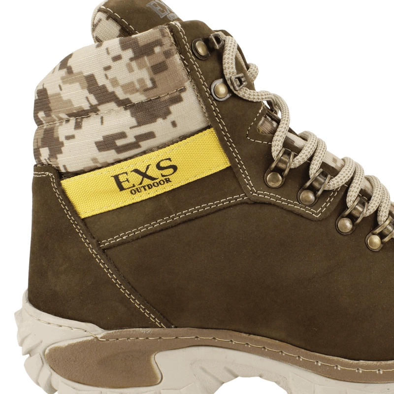 BOTIN EXS OUTDOOR CUERO VERDE MILITAR - 5