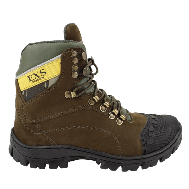 BOTIN EXS OUTDOOR REFORZADO CUERO CAFE - 1