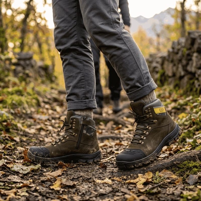 BOTIN EXS OUTDOOR REFORZADO CUERO CAFE - 2
