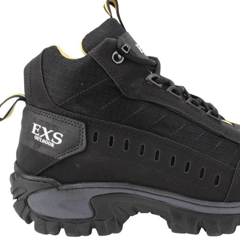 BOTIN EXS OUTDOOR TRACK CUERO NEGRO - 5