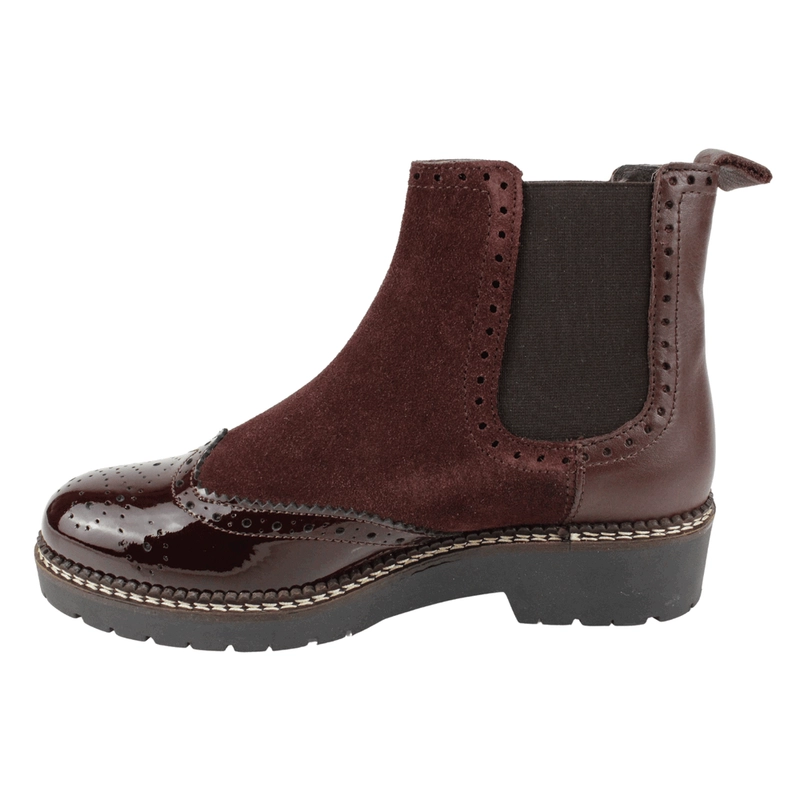 BOTIN EXS SLIP ON CUERO BURDEO - 4