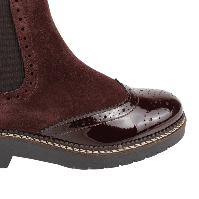 BOTIN EXS SLIP ON CUERO BURDEO - 5