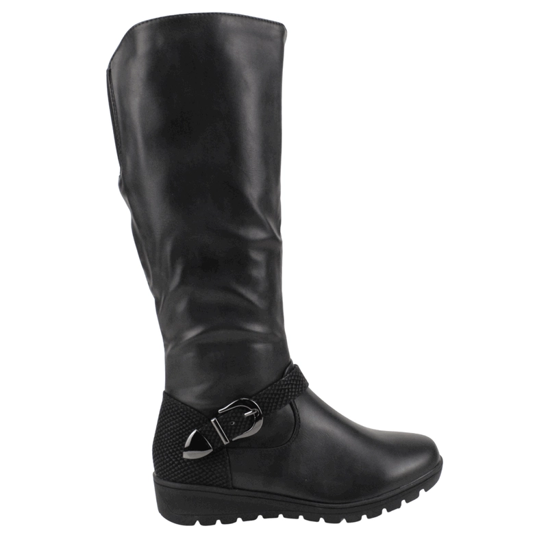 BOTA NEW WALK ALTA HEBILLA NEGRA - 1