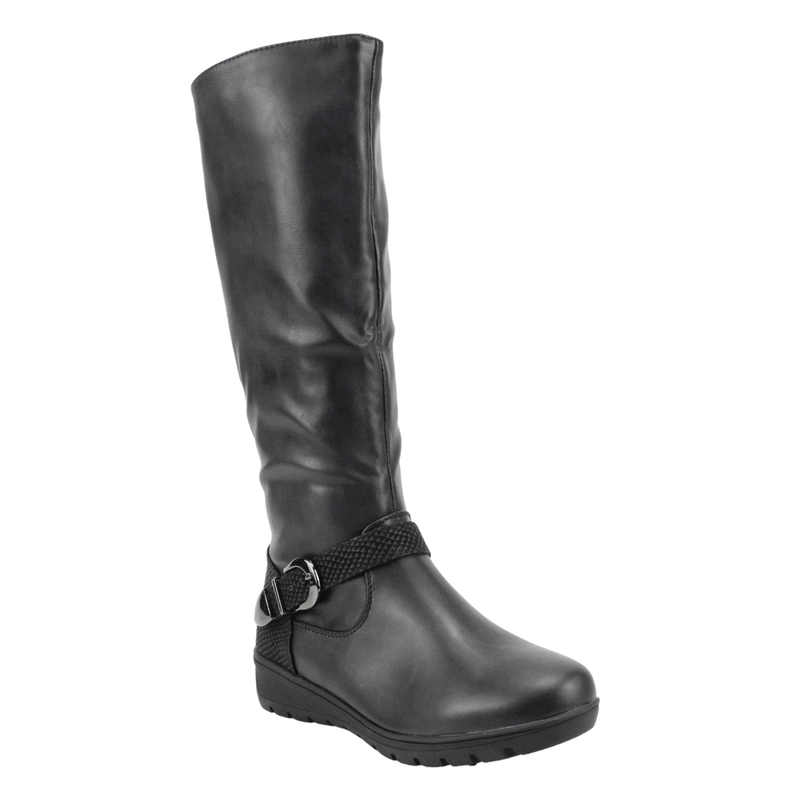 BOTA NEW WALK ALTA HEBILLA NEGRA - 3