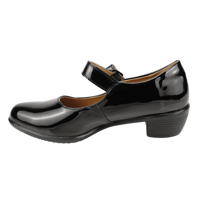 ZAPATO NEW WALK CUECA CONFORT NEGRO BRILLANTE - 4