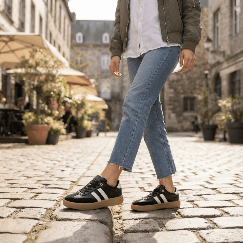 ZAPATILLA NEW WALK CITY URBANA NEGRA - 2