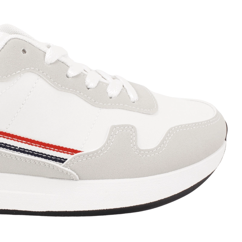 ZAPATILLA NEW WALK STREET URBANA GRIS BLANCA - 5