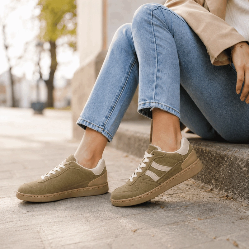 ZAPATILLA NEW WALK PLANA COOL KHAKI - 2
