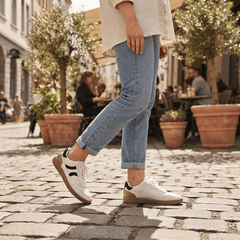 ZAPATILLA NEW WALK PLANA COOL BLANCA - 2