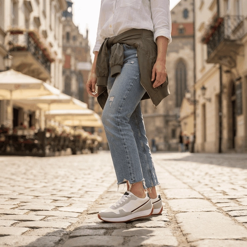 ZAPATILLA NEW WALK STREET URBANA BLANCA - 2