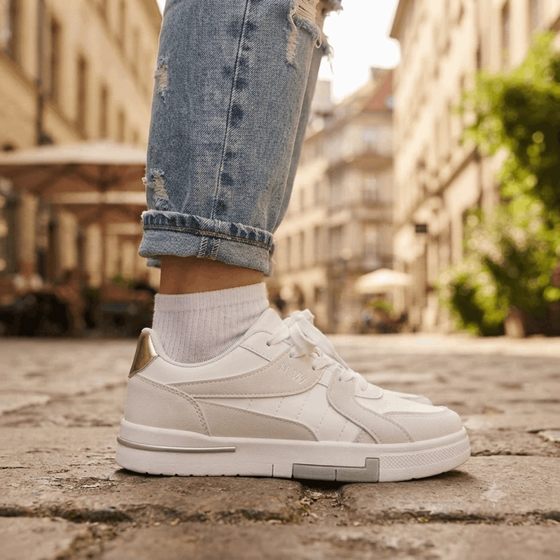 ZAPATILLA NEW WALK TREND URBANA BLANCA - 2