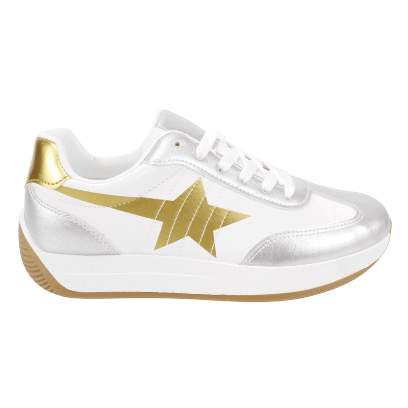 ZAPATILLA AGUA DE COCO GOLDEN URBANA BLANCA - 1
