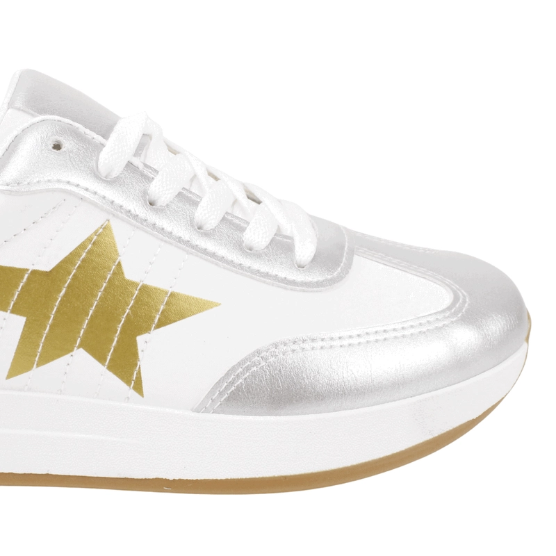 ZAPATILLA AGUA DE COCO GOLDEN URBANA BLANCA - 9