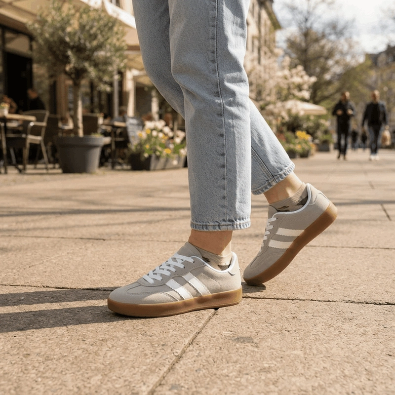 ZAPATILLA NEW WALK RETRO URBANA GRIS - 2