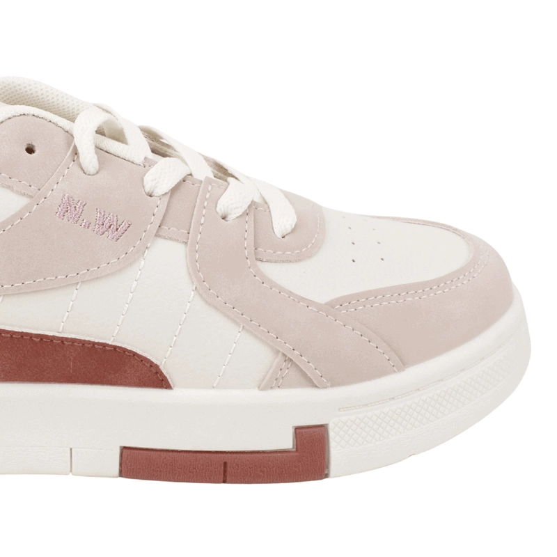 ZAPATILLA NEW WALK TREND URBANA ROSA - 5