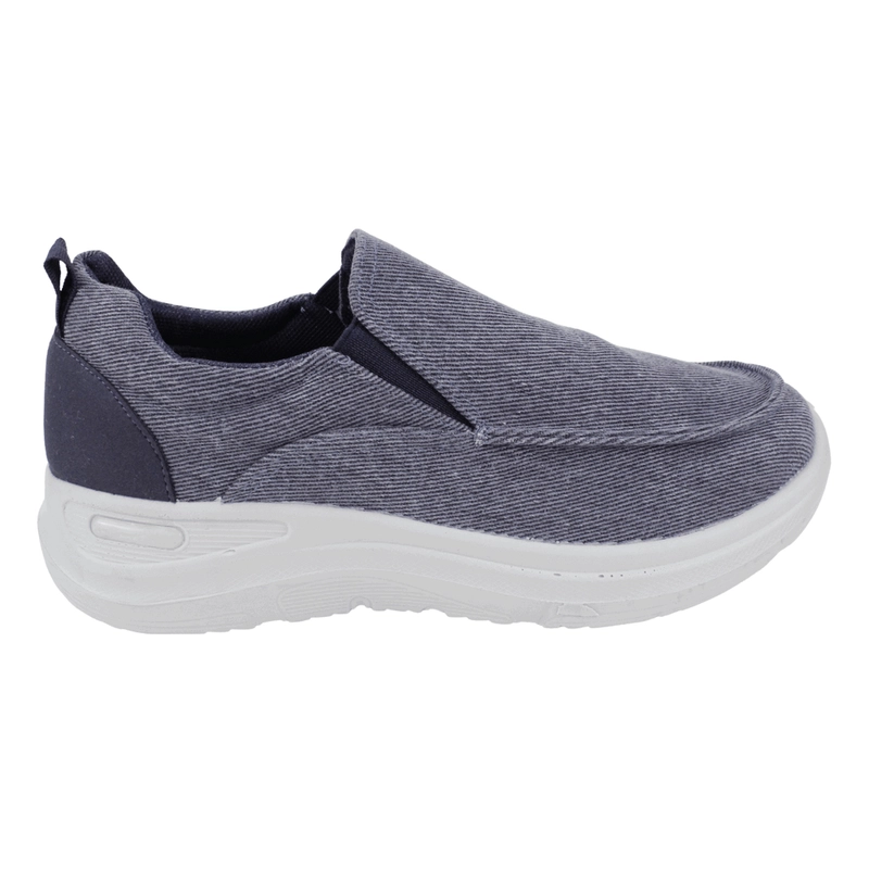 ZAPATILLA NEW WALK CITY CONFORT SLIP ON GRIS - 1
