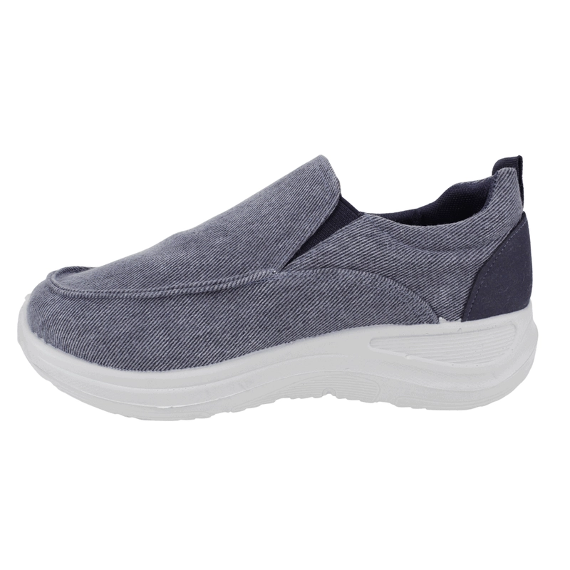 ZAPATILLA NEW WALK CITY CONFORT SLIP ON GRIS - 4