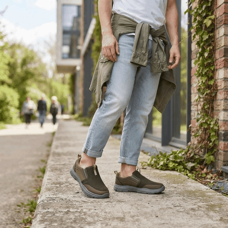 ZAPATILLA NEW WALK SLIP ON CONFORT URBAN CAFE - 2