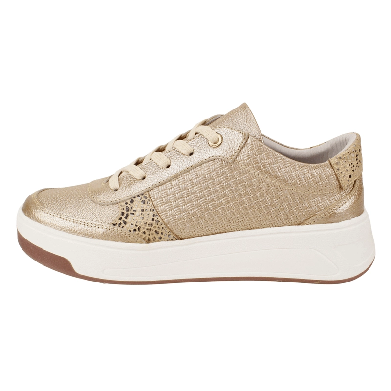 ZAPATILLA EXS URBANA CUERO DORADA - 4